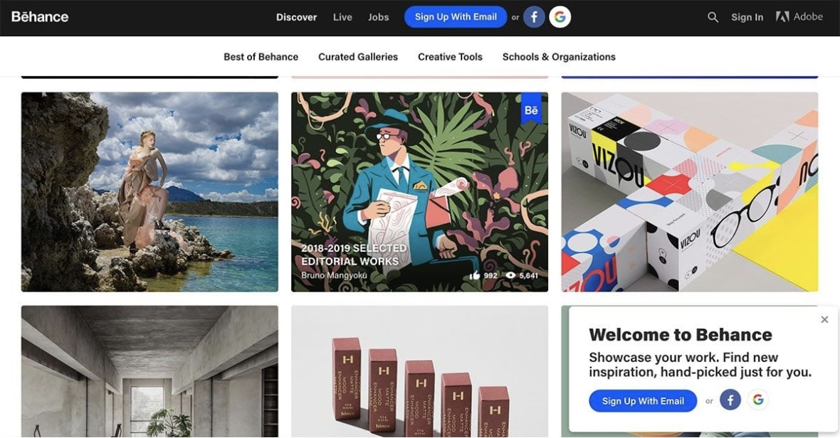 Behance Website Behance Website
